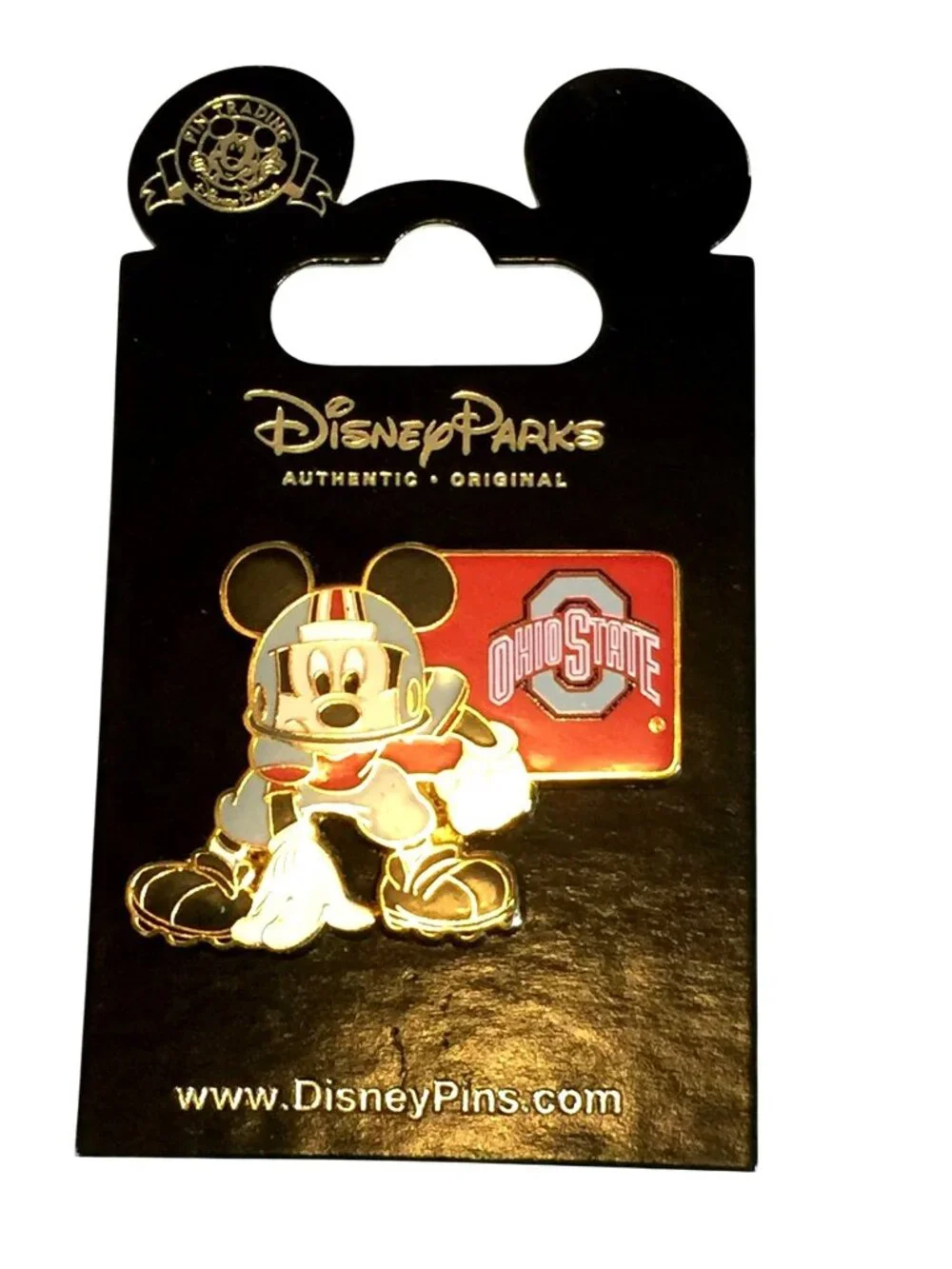 Disney Parks Mickey Mouse Ohio State Enamel Pin Official Authentic Original